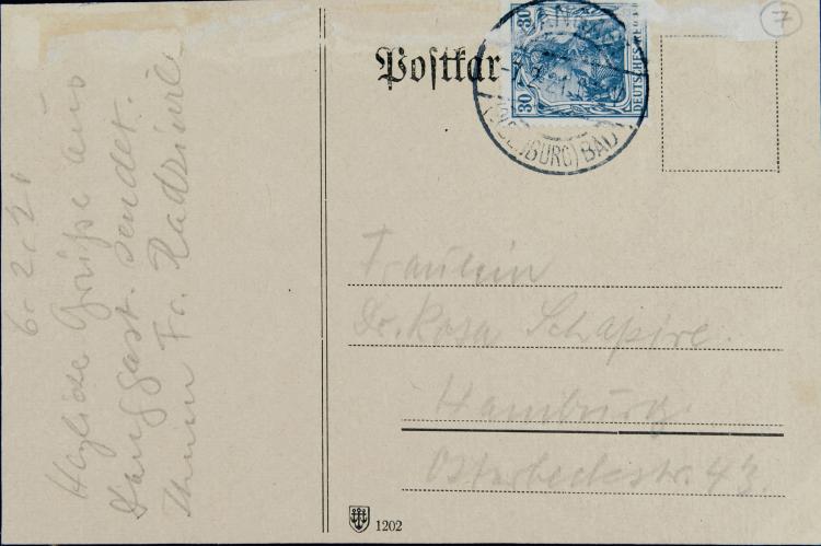 Bild 2 zu Objekt, K&uuml;nstlerpostkarte 'Landschaft mit B&auml;umen', 1921, Franz Radziwill, 127C 636