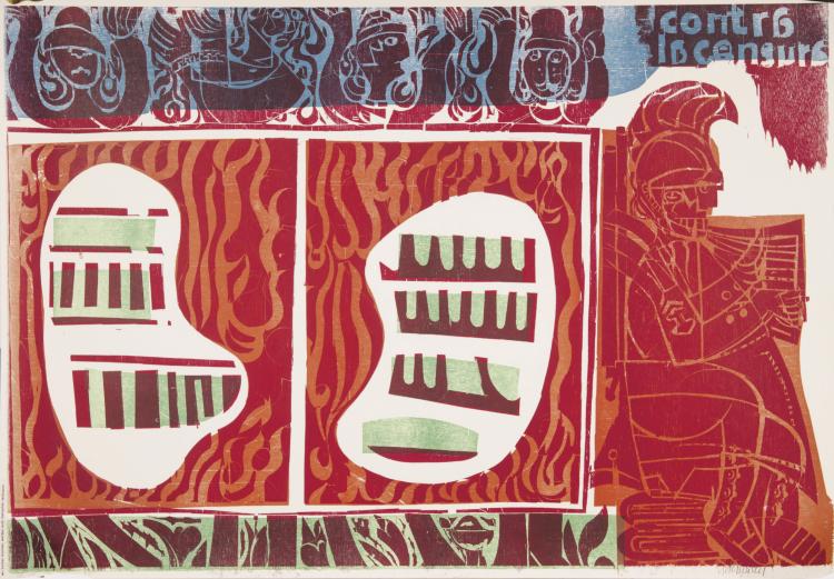 Hauptbild zu Objekt, 'Where books burn, people are burned too', 1974, 127C 692