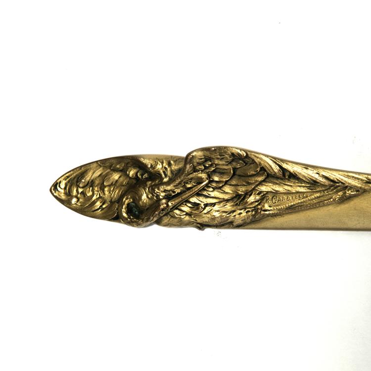 Bild 1 zu Objekt, Papiermesser 'Kranich', um 1900, Cardille, H. R., 126 574