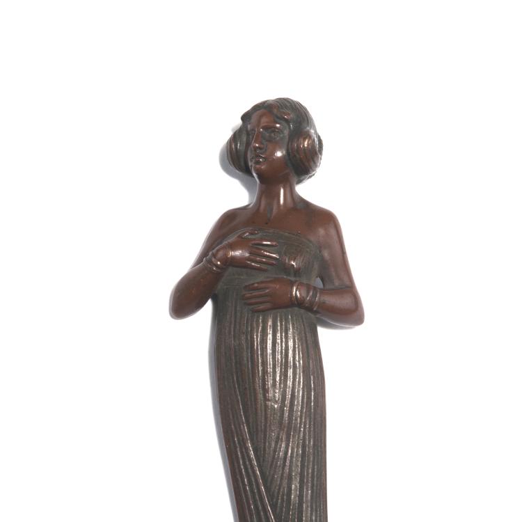 Bild 1 zu Objekt, Papiermesser mit M&auml;dchen, um 1900, Gurschner, Gustav (wohl), 126 579