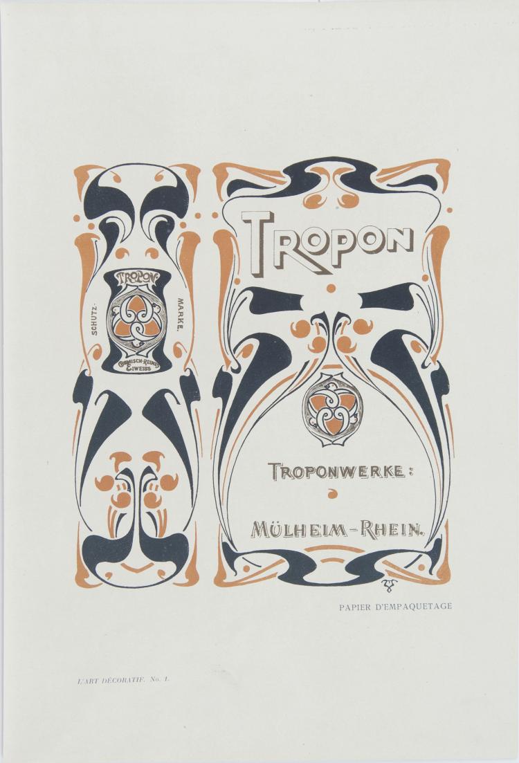 Hauptbild zu Objekt, 'Tropon', aus L'Art D&eacute;coratif No. 1, 1897 , Velde, Henry van de, 126 648