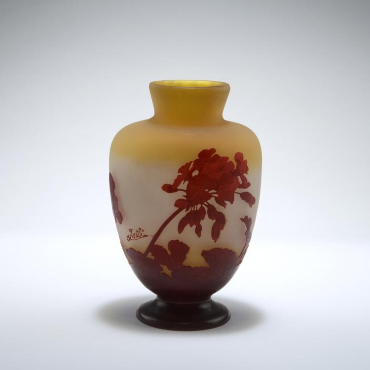 Bild 1 zu Objekt, Vase 'G&eacute;raniums', 1906-14, Gall&eacute;, Emile, Nancy, 126 164