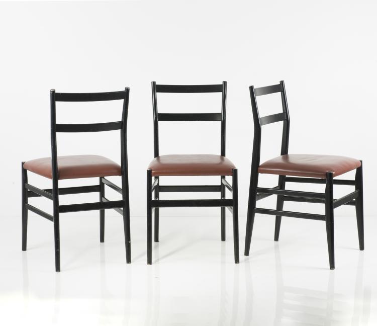 Bild 1 zu Objekt, Six 'Leggera' chairs, 1949/50, Gio Ponti, Cassina, Mailand, 127A 15