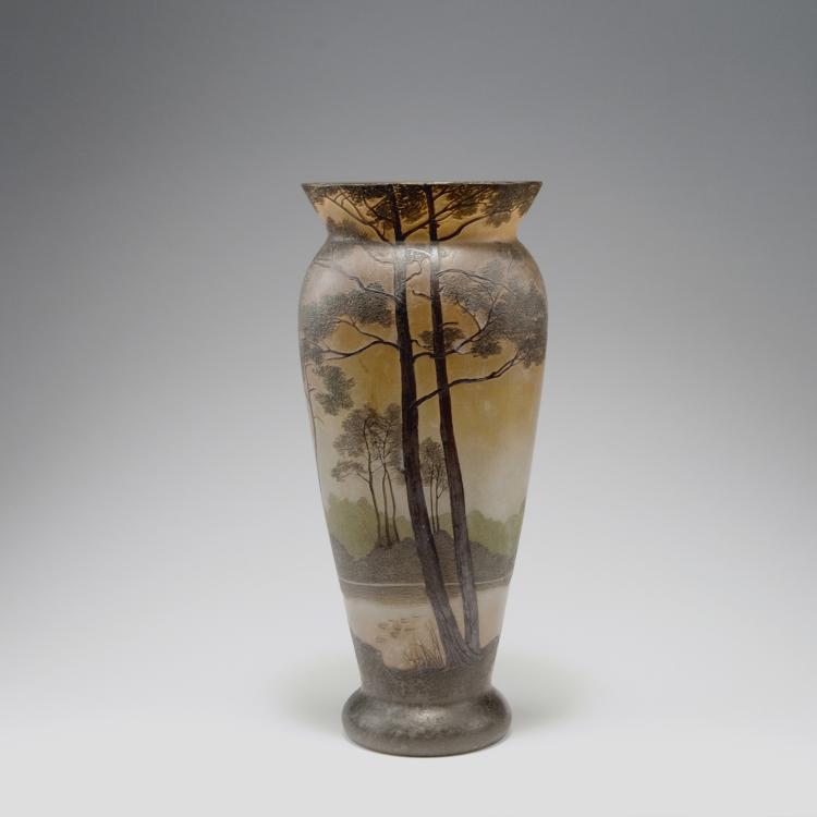 Hauptbild zu Objekt, Vase 'Paysage lacustre', 1915-20, Legras & Cie., Saint-Denis, 126 223