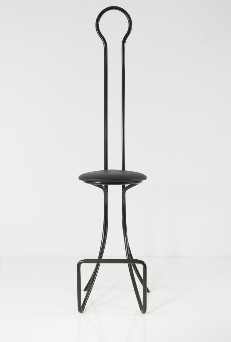Bild 2 zu Objekt, Barstuhl 'Spl&uuml;gen Br&auml;u', 1960, Achille Castiglioni, Zanotta, Nova Milanese, 127A 122
