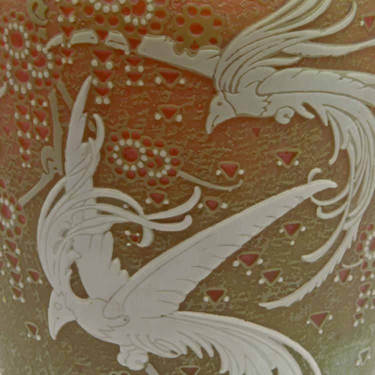 Bild 3 zu Objekt, 'Birds of Paradise' vase, 1909, Adolf Beckert, L&ouml;tz Wwe., Klosterm&uuml;hle, 126 342