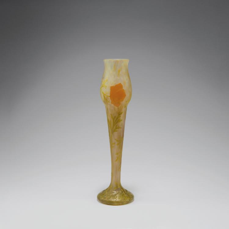 Hauptbild zu Objekt, Vase 'Eschscholzia', um 1900, Daum Fr&egrave;res, Nancy, 126 33