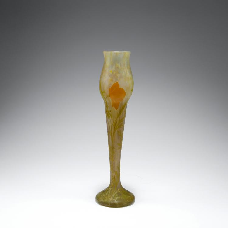 Bild 1 zu Objekt, Vase 'Eschscholzia', um 1900, Daum Fr&egrave;res, Nancy, 126 33