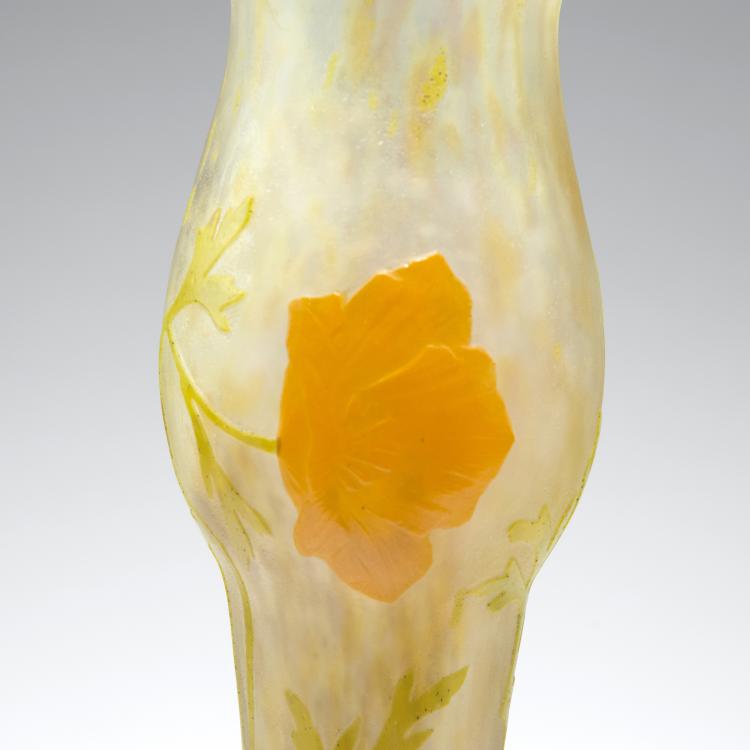 Bild 2 zu Objekt, Vase 'Eschscholzia', um 1900, Daum Fr&egrave;res, Nancy, 126 33