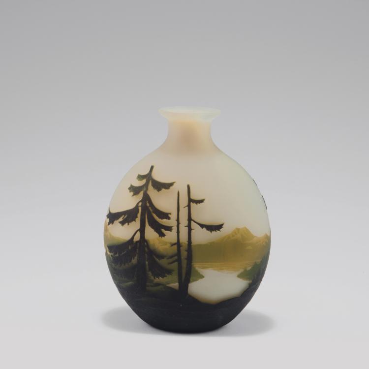 Hauptbild zu Objekt, Vase 'Paysage', um 1925, Muller Fr&egrave;res, Lun&eacute;ville, 126 231