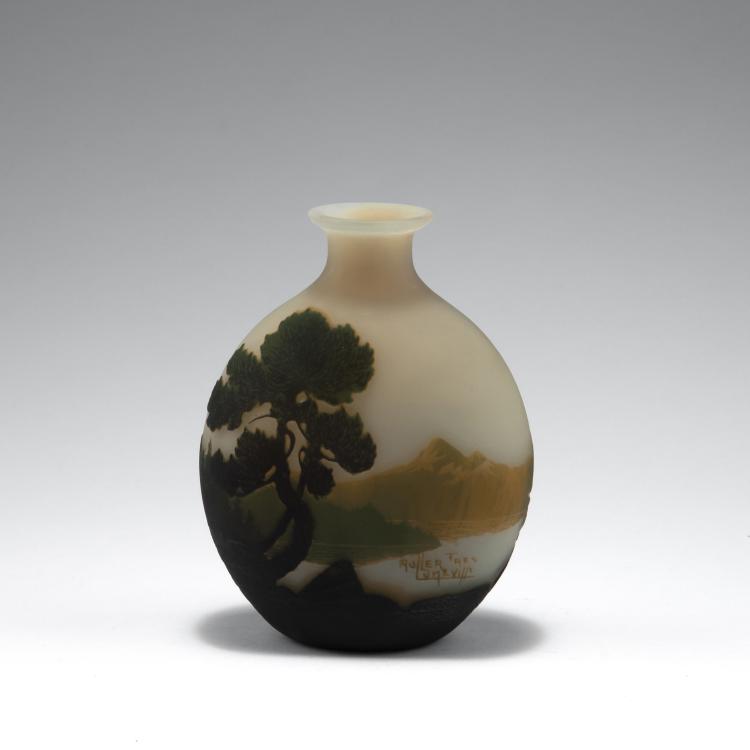 Bild 1 zu Objekt, Vase 'Paysage', um 1925, Muller Fr&egrave;res, Lun&eacute;ville, 126 231