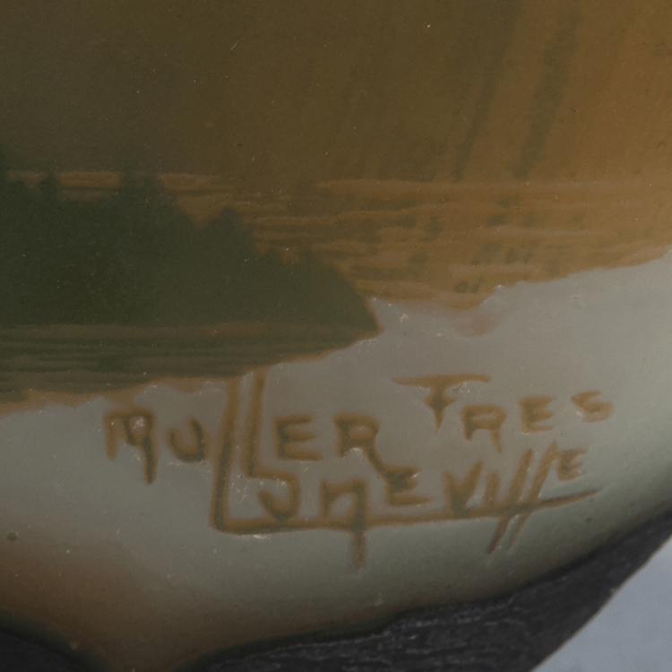 Bild 2 zu Objekt, Vase 'Paysage', um 1925, Muller Fr&egrave;res, Lun&eacute;ville, 126 231