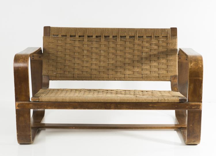 Hauptbild zu Objekt, Zweiersofa 'Bocconi', um 1939, Giuseppe Pagano Pogatschnig, Maggioni, Gino, Varedo, 127A 11