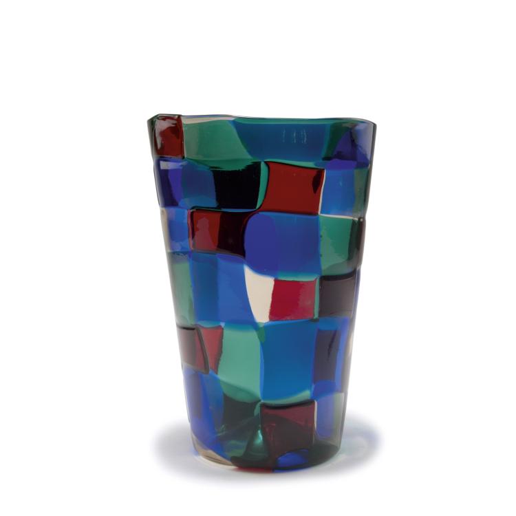 Hauptbild zu Objekt, Vase 'Pezzato', 1951, Fulvio Bianconi, Venini & C., Murano, 128C 660