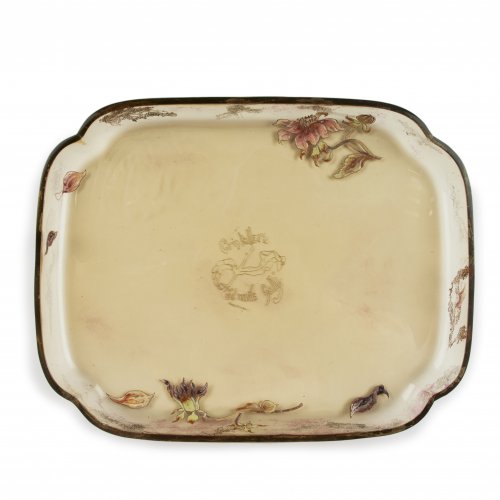 'Dahlias' tray, 1890-94