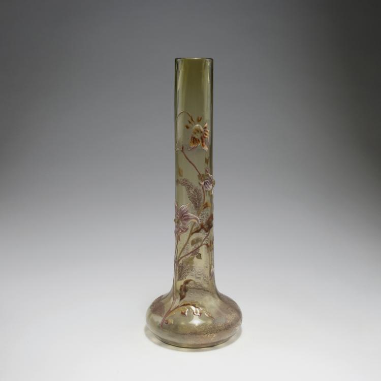 Hauptbild zu Objekt, Stangenvase 'Dahlias', 1890-94, Gall&eacute;, Emile, Nancy, 126 130