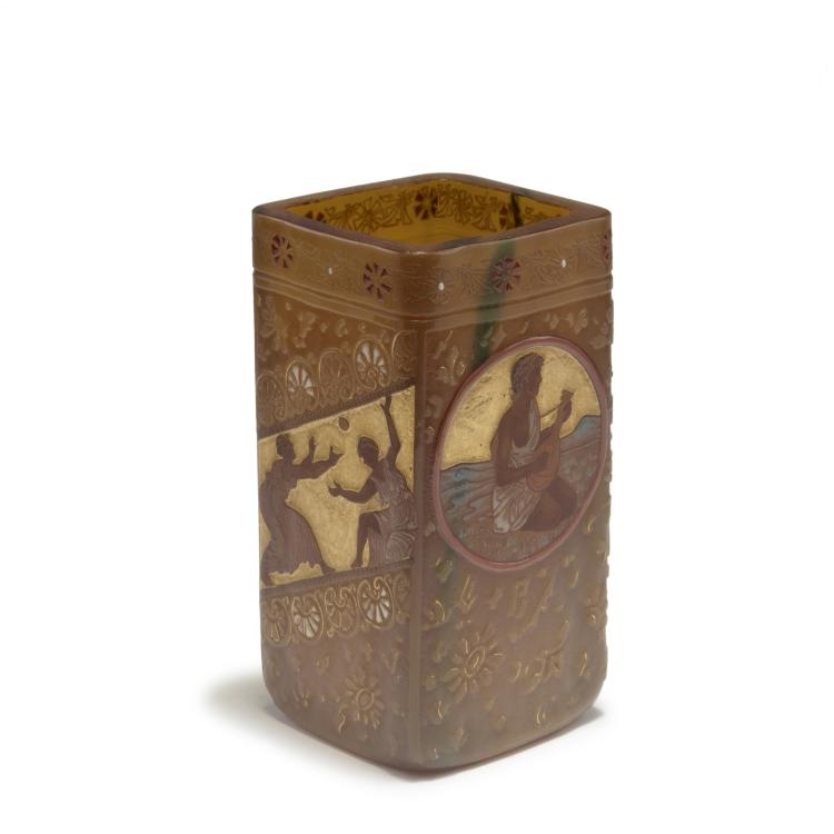 Hauptbild zu Objekt, Vase 'Echoes of Hellas', um 1897, Eug&egrave;ne Kremer, Burgun, Schverer & Co., Meisenthal, 126 14