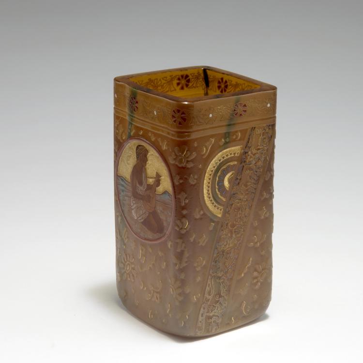 Bild 1 zu Objekt, Vase 'Echoes of Hellas', um 1897, Eug&egrave;ne Kremer, Burgun, Schverer & Co., Meisenthal, 126 14