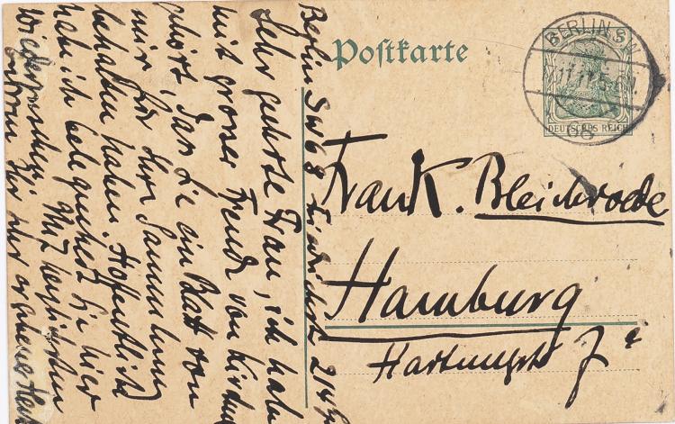 Bild 1 zu Objekt, Artist's postcard 'Woman at her Dresser', 1917, Erich Heckel, 127C 610