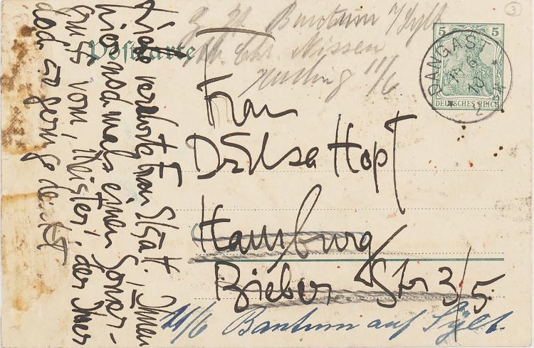 Bild 1 zu Objekt, 'Two Poppy Flowers' artist's postcard, 1910, Karl Schmidt-Rottluff, 127C 648