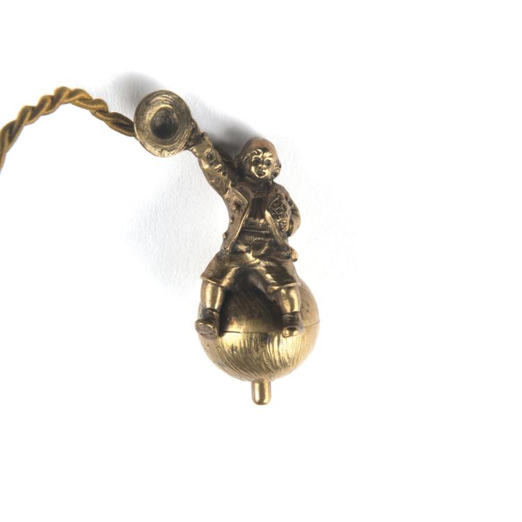 Hauptbild zu Objekt, Tischklingel 'Gratulant', um 1905, Deutschland, 126 512