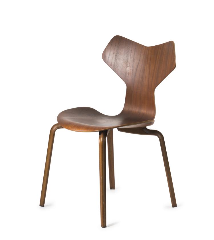 Hauptbild zu Objekt, Stuhl 'Grand Prix', 1957, Arne Jacobsen, Hansen, Fritz, Aller&ouml;d, 127B 417
