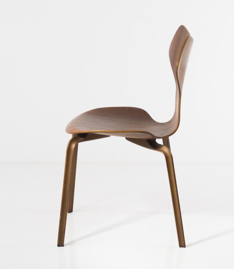 Bild 1 zu Objekt, Stuhl 'Grand Prix', 1957, Arne Jacobsen, Hansen, Fritz, Aller&ouml;d, 127B 417
