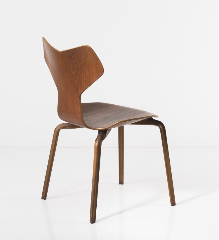 Bild 2 zu Objekt, Stuhl 'Grand Prix', 1957, Arne Jacobsen, Hansen, Fritz, Aller&ouml;d, 127B 417