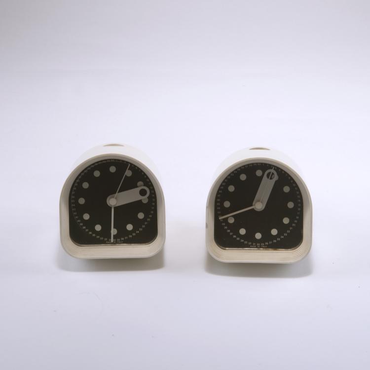 Bild 1 zu Objekt, Zwei Tischuhren 'Optic', 1970, Joe Colombo, Ritz-Italora, Mailand, 127A 221