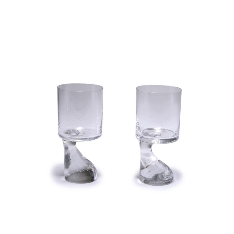 Hauptbild zu Objekt, Two 'Smoke' wine glasses, 1964, Joe Colombo, Di Cambio, Arnolfo, Colle di Val d'Elsa, 127A 157