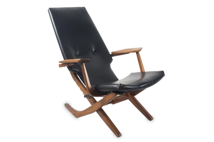 Hauptbild zu Objekt, Adjustable easy chair, 1950s, Franco Campo, Home, Turin (zugeschrieben), 127A 48