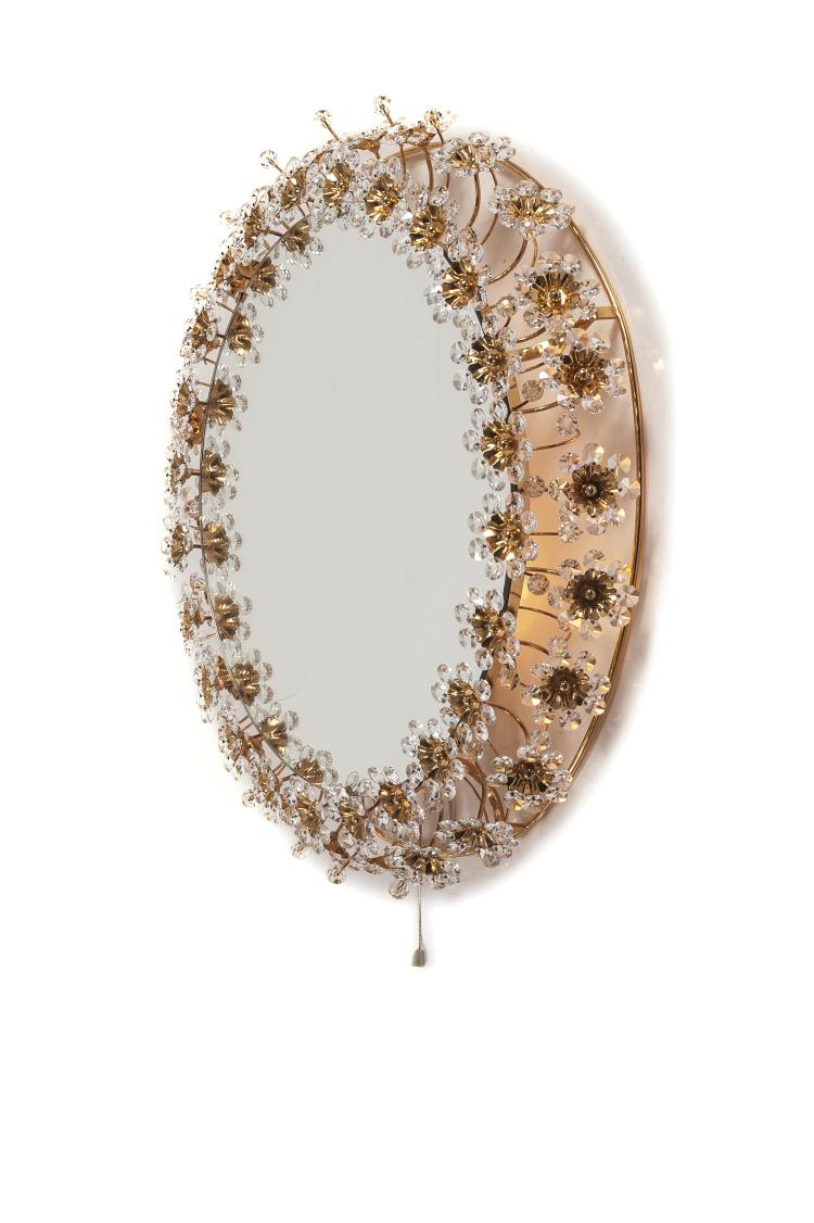 Hauptbild zu Objekt, Illuminated mirror, 1950s, Palwa-Beleuchtungs-GmbH, Gro&szlig;-Zimmern, 127B 368