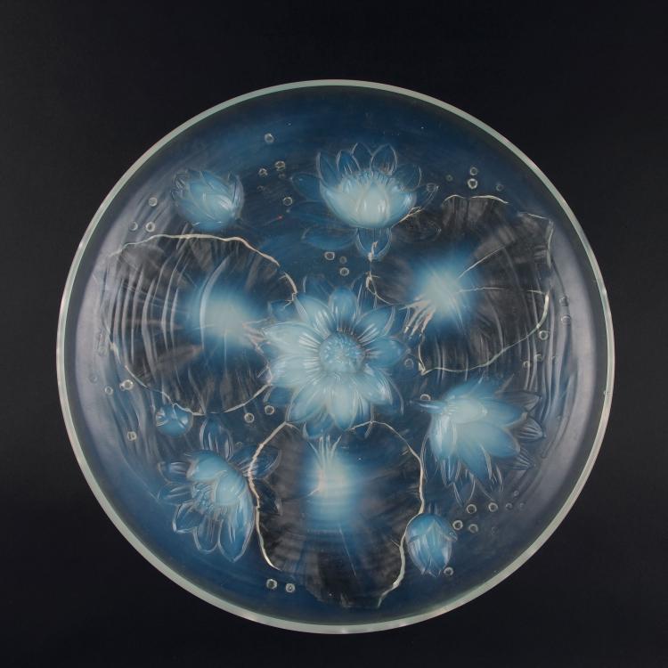 Hauptbild zu Objekt, Schale 'Seerosen', um 1930, Verlys; Verrerie des Andelys, 126 272