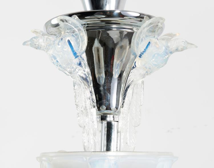 Bild 2 zu Objekt, Deckenlampe 'V&ouml;gel', um 1930, Ezanville, Verrerie d', 126 242