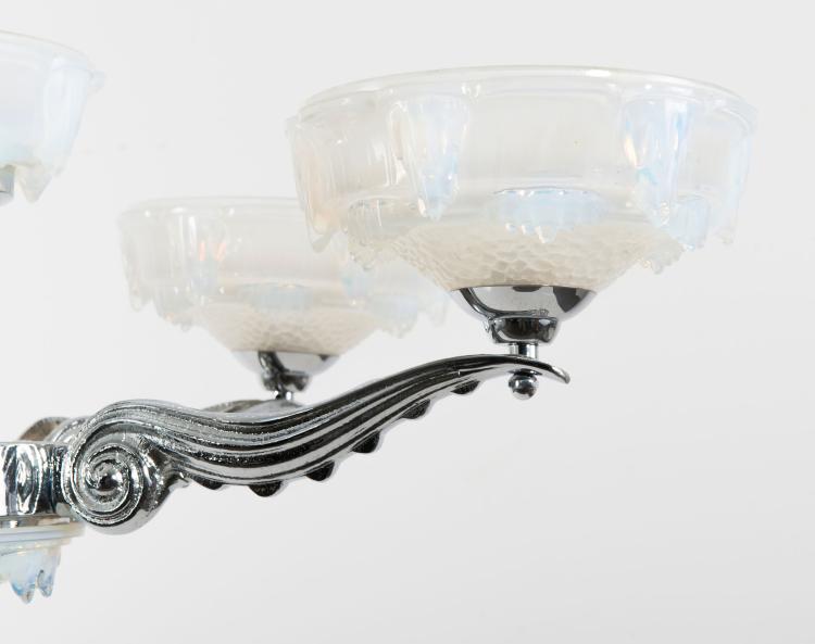 Bild 3 zu Objekt, Deckenlampe 'V&ouml;gel', um 1930, Ezanville, Verrerie d', 126 242