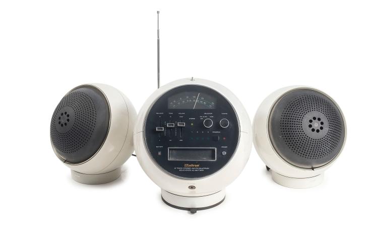 Hauptbild zu Objekt, Radio-8-Track-Recorder '2001' with two '2003' loudspeakers, 1970, Weltron, Japan, 127B 554