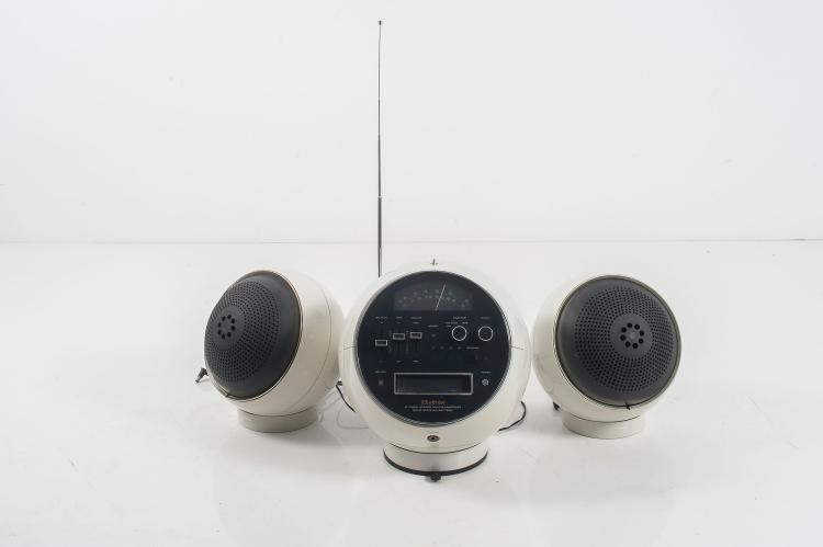 Bild 1 zu Objekt, Radio-8-Track-Recorder '2001' with two '2003' loudspeakers, 1970, Weltron, Japan, 127B 554