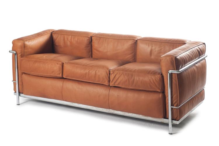 Hauptbild zu Objekt, Zweiersofa 'LC 2', 1928, Cassina, Mailand, 127B 293