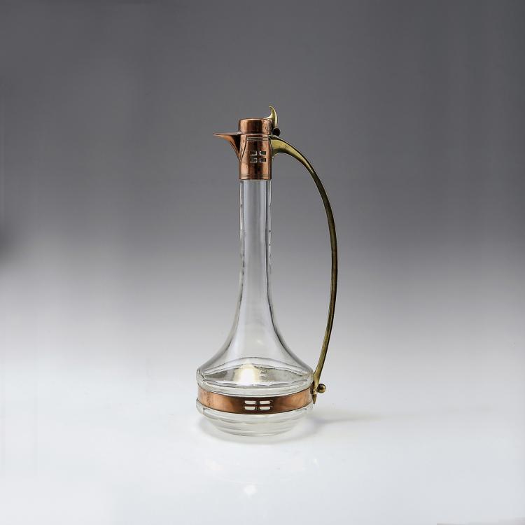 Hauptbild zu Objekt, Flask, c1905, WMF, Geislingen (zugeschrieben), 129 472