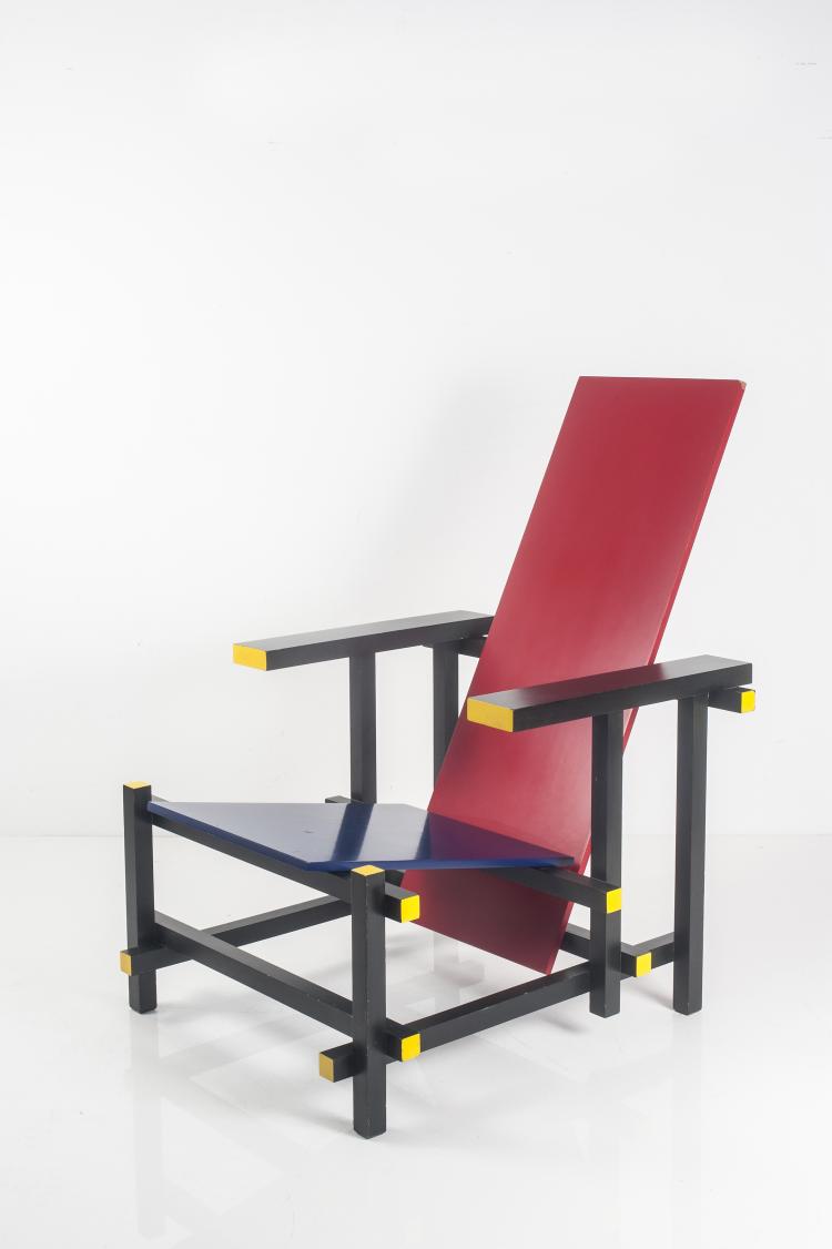 Bild 3 zu Objekt, 'Red and blue' chair, 1918, Gerrit Rietveld, Cassina, Mailand, 127B 283