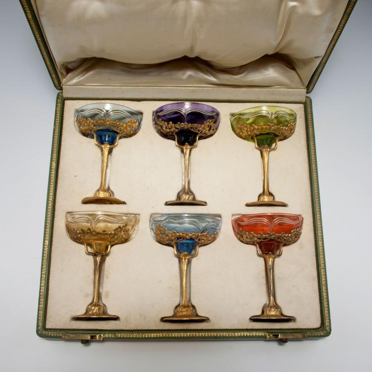 Bild 3 zu Objekt, Sechs Champagnerschalen, um 1900/1904, Orivit-Metallwarenfabrik, K&ouml;ln; Schmitz, H. F., 126 608