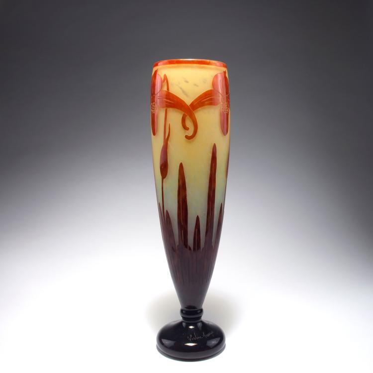 Bild 1 zu Objekt, Hohe Vase 'Orchid&eacute;es', 1924-27, Schneider, Epinay-sur-Seine, 126 254