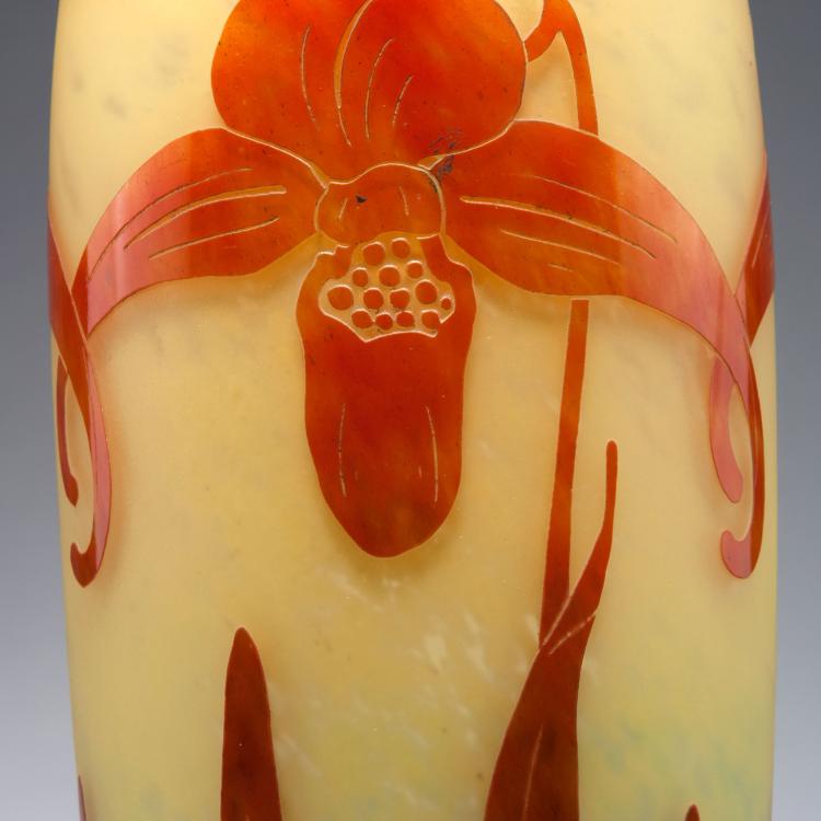 Bild 2 zu Objekt, Hohe Vase 'Orchid&eacute;es', 1924-27, Schneider, Epinay-sur-Seine, 126 254