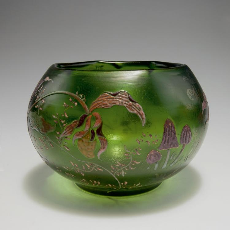 Hauptbild zu Objekt, Kugelvase 'Sabot de V&eacute;nus et coprins', 1892, Gall&eacute;, Emile, Nancy, 126 133