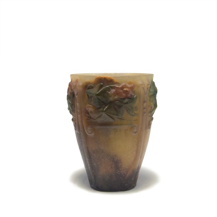 Hauptbild zu Objekt, Vase 'Bl&uuml;ten und Bl&auml;tter', um 1925, Henri Berg&eacute;, Walter, Amalric, Nancy, 126 288