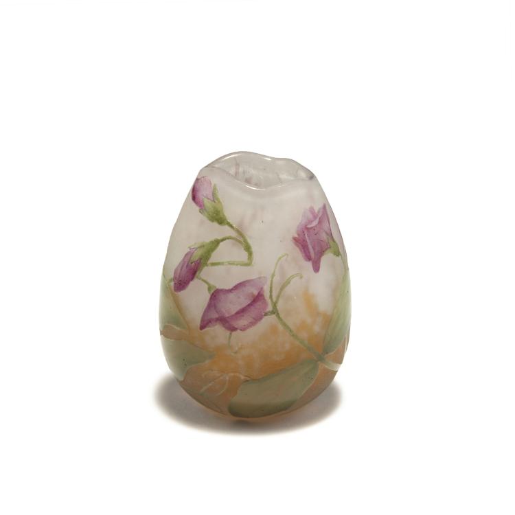 Hauptbild zu Objekt, Vase 'Liserons', um 1905, Daum Fr&egrave;res, Nancy, 126 51
