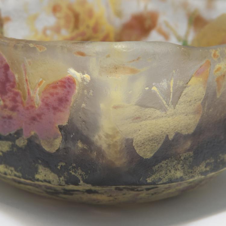 Bild 2 zu Objekt, Schale 'Papillons', um 1905, Daum Fr&egrave;res, Nancy, 126 52