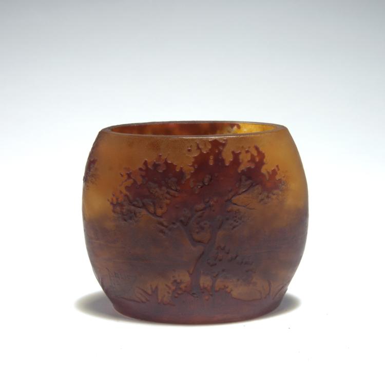 Bild 1 zu Objekt, Vase 'Paysage lacustre', um 1905, Daum Fr&egrave;res, Nancy, 126 53