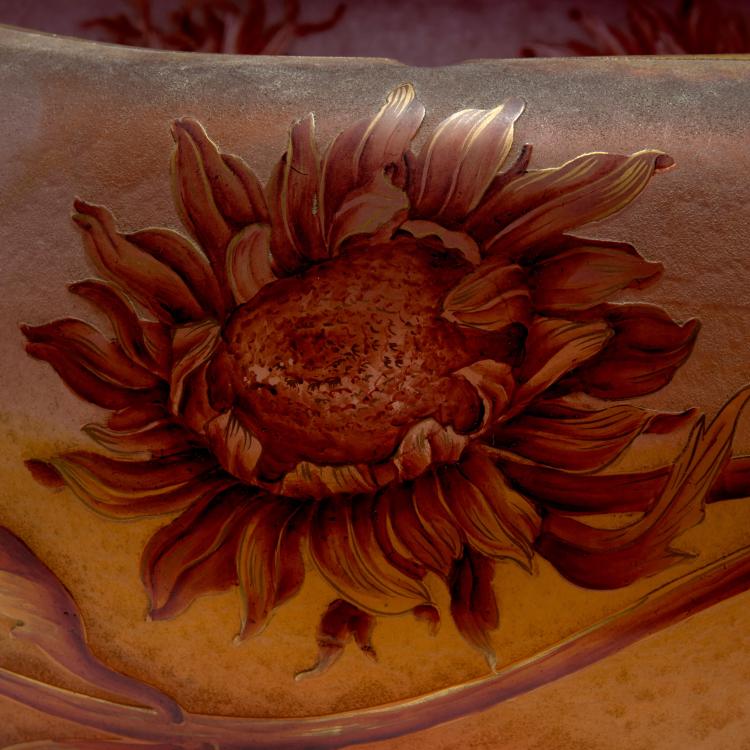 Bild 2 zu Objekt, Gro&szlig;e Schale 'Tournesols', um 1900, Daum Fr&egrave;res, Nancy, 126 35