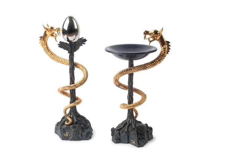 Hauptbild zu Objekt, 'Caduc&eacute;e I + II', 1982, Salvador Dal&iacute;, 127C 686